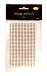 Stiker z perełkami 3 mm , kolor : jasny brąz Kod: NT-P3 175 Stiker z perełkami 3 mm , kolor : jasny brąz Kod: NT-P3 175